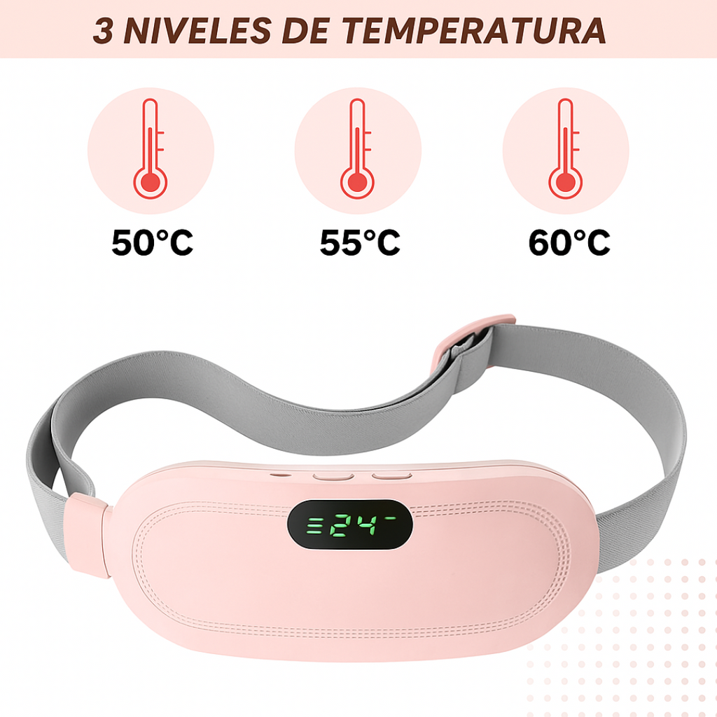 Cinturón para aliviar dolores mesntruales
